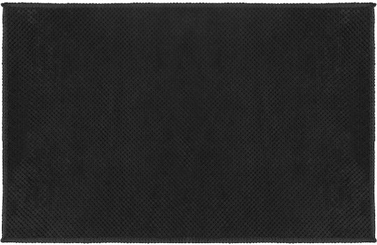 5Five Αντιολισθητικό Πατάκι Μπάνιου Microfiber 186159 Black 45x75εκ.