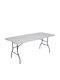 Plastic Outdoor Catering Table Foldable White 91x74x7cm