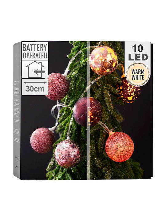 10 Luminite LED Mov Alimentate Cu Baterie În Șir