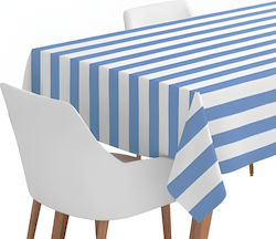 Τραπεζομάντηλο Αδιάβροχο Γαλάζιο Ριγέ 120 Cm X 180 Cm