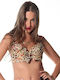 Bikini Oberteile D Becher Mit Polsterung Cremfarben