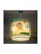 Ango My Little Jungle Single-Light Kids Ceiling Pendant Light Plastic 15W E27 Socket Light Blue