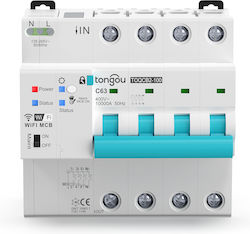 Adjustable Protection MCB Tongou Toqcb2-jzt-4c63 3Phase Zigbee MCB 0-63A Adjustable Protection MCB Tongou Toqcb2-jzt-4c63 3Phase Zigbee MCB 0-63A