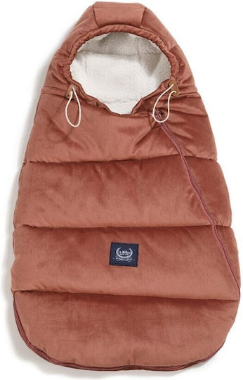 La Millou Aspen Baby Stroller Footmuff Waterproof Orange with Velvet Lining