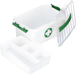 Relaxdays Cutie din Plastic pentru Medicamente Alb Verde Închis 14.5x20x30 Cm Relaxdays Cutie din Plastic pentru Medicamente Alb Verde Închis 14.5x20x30 Cm