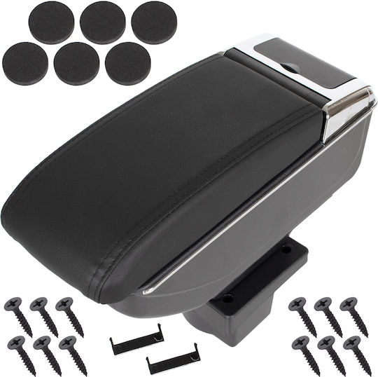 Skoda Octavia Ii 04-13 Armrest Storage Black Eco-leather + Installation Kit