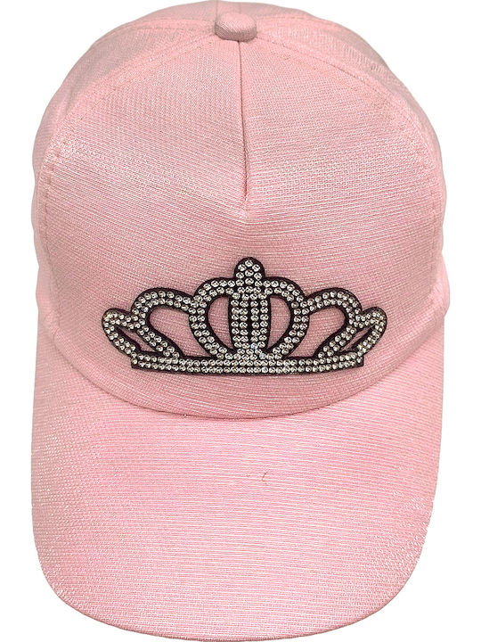 Gift-Me Kids' Jockey Fabric Hat Pink