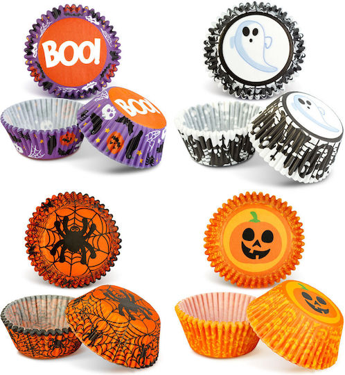 Halloween Decoration Cupcake Paper Set 4 Designs 7x5x3.2 Cm