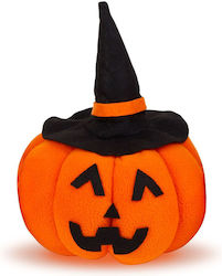 Halloween Pumpkin Textile Decoration 10x10x15 Cm Black Hat