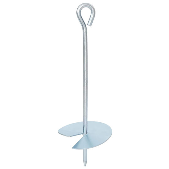 vidaXL Post Support for Garden Fence Made of Metal 10x10x30cm 4 Pieces Silver