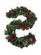 Alista Home Christmas Garland Decorated Plastic Red