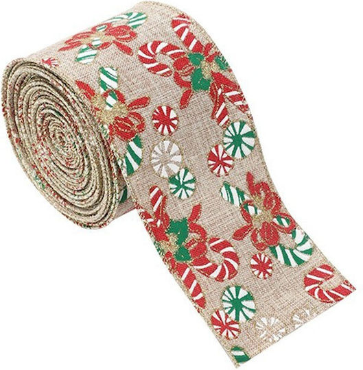Alista Home Christmas Fabric Ribbon Red 200x6.3cm