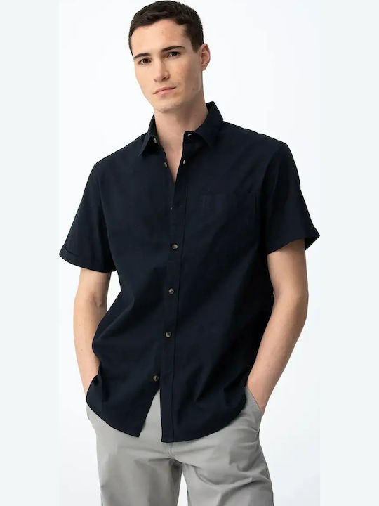 Tiffosi Kurtärmeliges Herrenhemd Dark Black