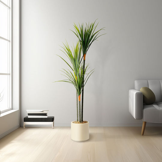 Изкуствено Растение Dracaena Marginata 120 См Голям Реалистичен Декор За Дом Офис Търговски Пространства