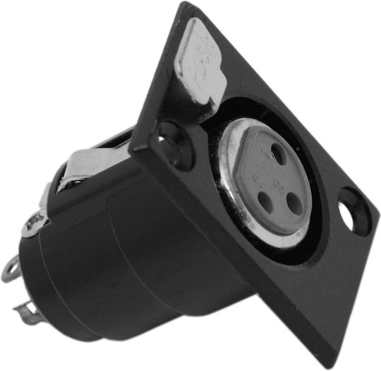 Комплект 10 Xlr 3-пинови Женски Панелни Гнезда Панелен Микрофонен Конектор