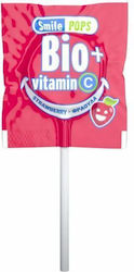 Smile Pops Strawberry Flavour Organic Lollipop