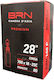 Brn Premium 700x18/25c Fv80mm Bicycle Tyre Inner Tube Removable Valve Brn146p