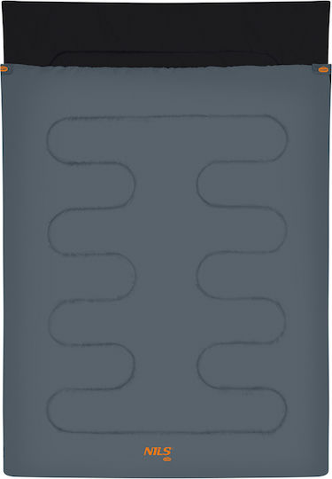 Nils Sleeping Bag Διπλό Καλοκαιρινό Anthracite-orange