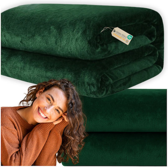 More&Deco Διπλή 200x220εκ. Green