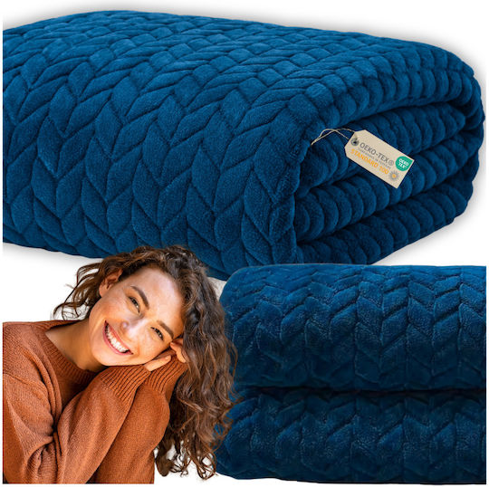 More&Deco Διπλή 200x220εκ. Navy