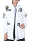 Long Women's Jacket for Winter White