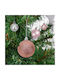 Christmas Bauble Set Rose Gold 16 Pcs 3-6 Cm Matte Glossy Glitter