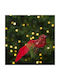 Weihnachtsbaumschmuck Roter Vogel Clip 15 Cm Glitzer Ornament Baum Set 2 Stück
