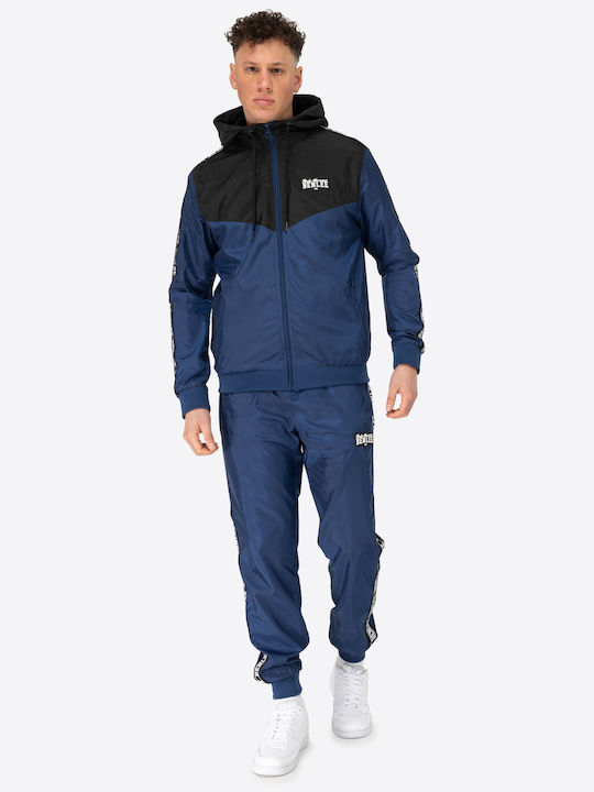 Set Trening Albastru Marin Negru Alb