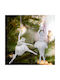 Christmas Decoration Acrylic Ballerina 14 Cm Iridescent Effect Set 2 Pcs