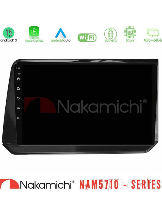 Nakamichi Car Audio System for Nissan Note Bluetooth USB WiFi GPS Apple CarPlay Android Auto with 10" Touch Screen