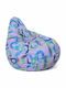 Beanbag Multicolor 70x60x65 cm