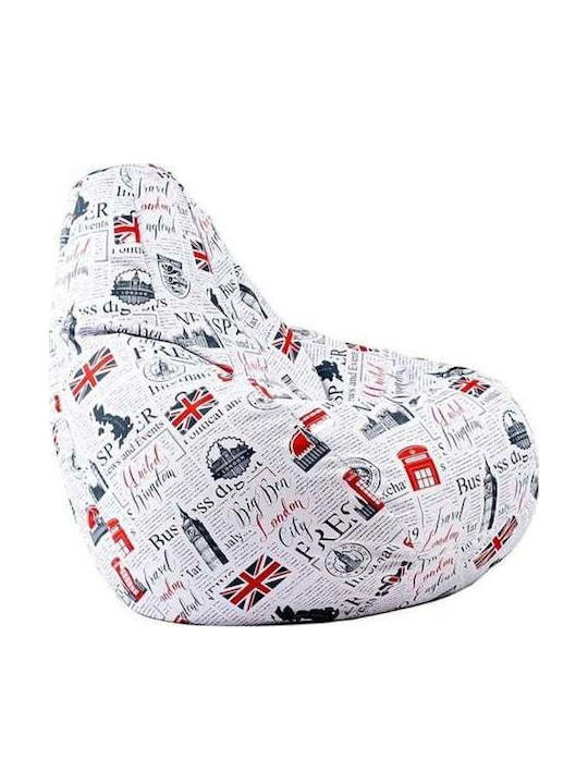 Beanbag Multicolor 70x60x65 cm