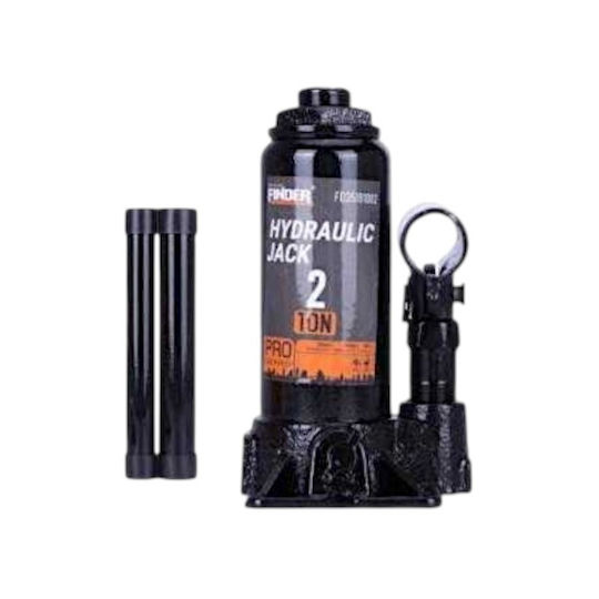 Finder Hydraulic Bottle Jack with Lifting Height up to 27.8cm and Load Capacity up to 2 Tons