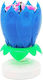 Magic Flower Candle Blue Lumea