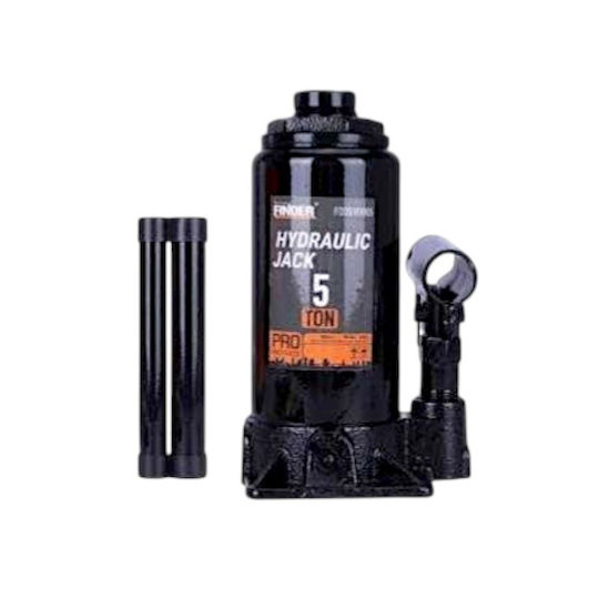 Finder Hydraulic Bottle Jack with Lifting Height up to 36cm and Load Capacity up to 5 Tons