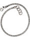Men's Bracelet Twisted Wires Handmade Silver 925 18cm