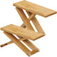 Relaxdays Set 2 Bucăți Capac WC Reglabil Maro Deschis 23x31x12 Cm