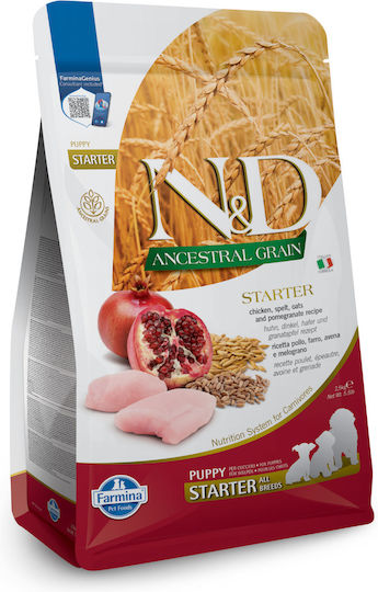 Farmina Ancestral Grain 2.5kg Hrană Uscată pentru Căței cu Pui, Rodie și Pește