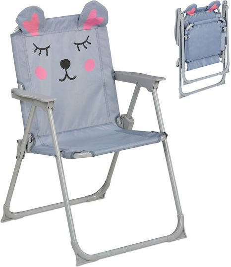 Relaxdays Scaun De Plajă Pentru Copii Roz 51.5x37.5x36 Cm