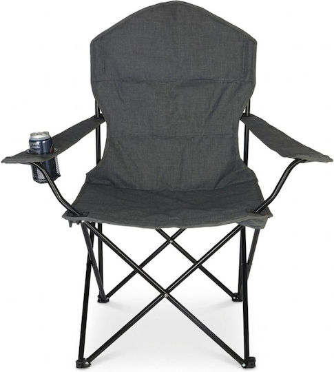 Relaxdays Καρέκλα Παραλίας Γκρι 106x45x90εκ.