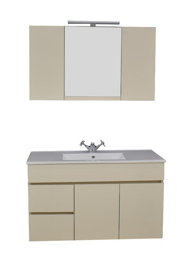 Piccadilly Vanity Unit Without Sink With Mirror With Light Super Matt S020