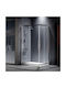 Devon Flow Corner Entry Duschabtrennung mit Schiebetür 99x69x195cm Klarglas