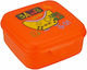 Papirus Plastic Kids' Food Container 0.85 Litre Orange 14.5 x 13.5 x 6.5 cm