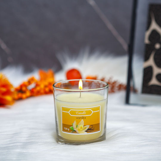 Alista Home Aromatisches Kerze in Gefäß mit Vanille Parfüm 120gr