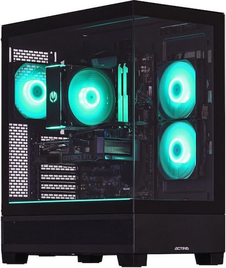 Actina Гейминг Настолен Компютър Ultra 5-250KF Плюс 16GB DDR5 1TB SSD Radeon RX 7600 Без Операционна Система
