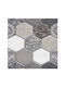 Panouri Decorative 3D Autoadezive Gri 30x30cm 10 Bucăți