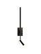 Inlight Wall Lamp with Integrated LED and Warm White Light Black