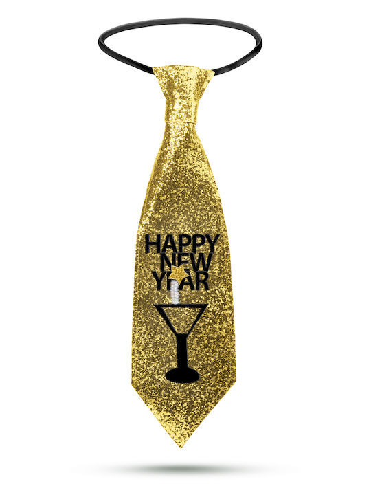 Golden Glitter Weihnachtskrawatte 41 X 11 Cm Festives Zubehör