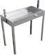 Pitsilos Grătar cu Cărbune Galvanizat 70x35cm Eco/700