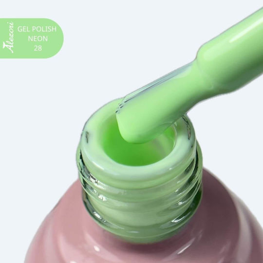 Alezori Полутраен Лак За Нокти Gel Polish 28 Неонов 15мл